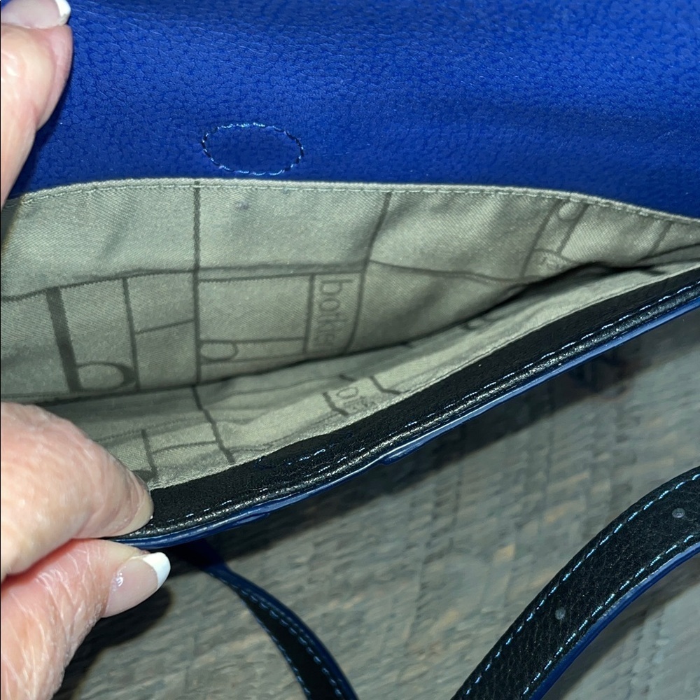 Botkier Valentina Crossbody Handbag/Blue & Black, Leather - Picture 9 of 14